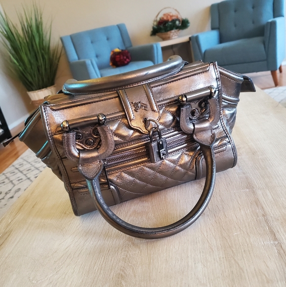 Burberry Quilted Leather Montgomery Satchel Bag - Picture 2 of 12